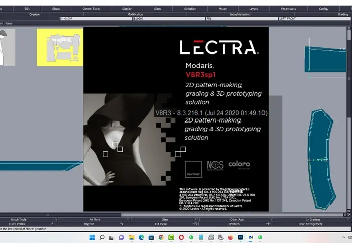 Lectra Modaris V8R5 Expert With Lectra Diamino Fashion V6R3 Expert Automarker Making.